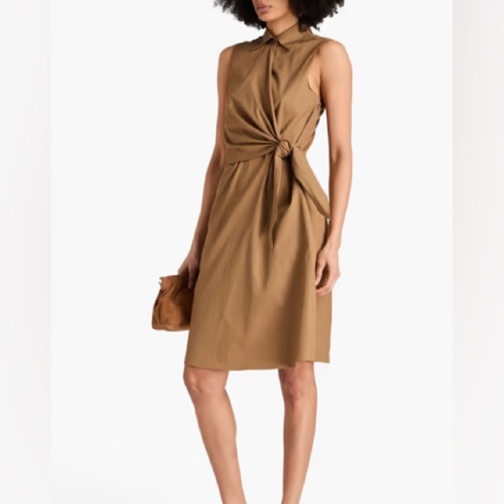 Vince Sleeveless Wrap Shirt Dress Size 12